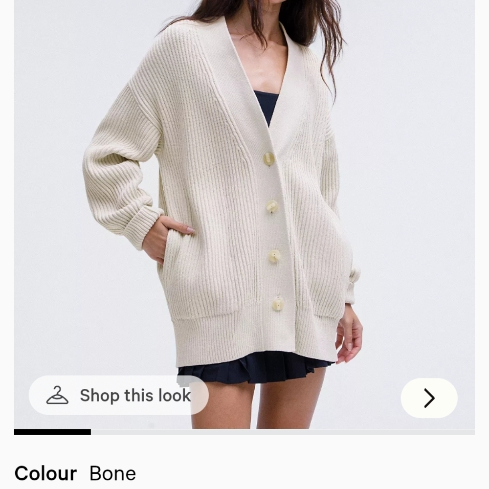 lululemon athletica Bone Cardigan Sweater